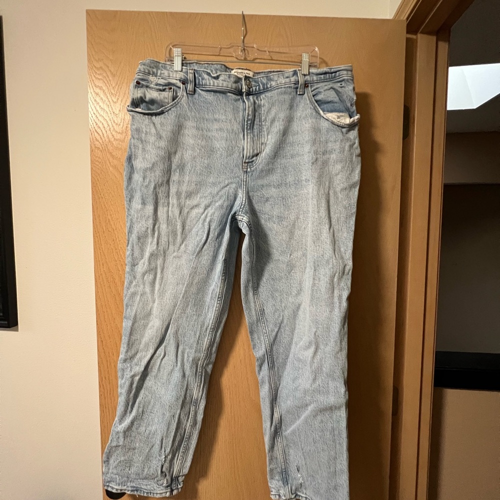 Abercrombie & Fitch Light Blue Boyfriend Jeans